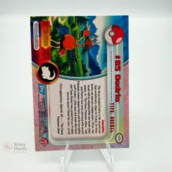 Pokemon Dodrio Topps Series 1 LP Blue Logo foil - Image 2