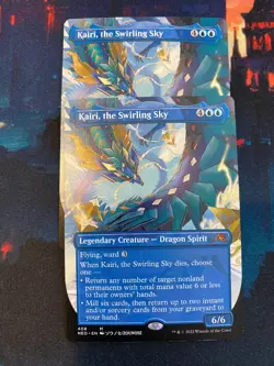 MTG Kamigawa Neon Dynasty Kairi the Swirling Sky Borderless x 2 - Image 1