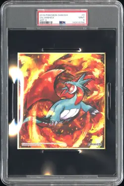 2019 POKEMON SHIKISHI ART 3 #9 SALAMENCE PSA 9 - Image 1