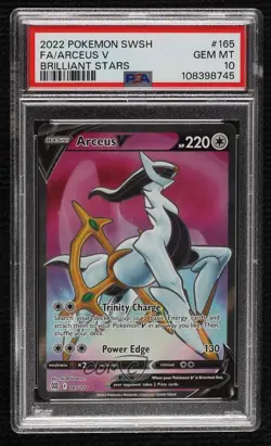 Full Art - Arceus V Pokemon Sword & Shield Brilliant Stars PSA 10 GEM MT - Image 1