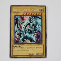 Yugioh Blue-Eyes White Dragon FL1-EN001 Secret Rare Limited Edition HP Vtg - Image 1