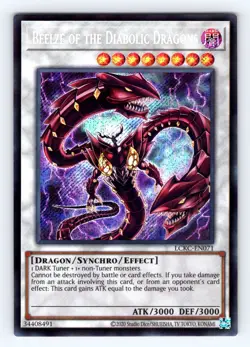 Yugioh Beelze of the Diabolic Dragons LCKC-EN071 Secret Rare Holo - NM 💎 - Image 1