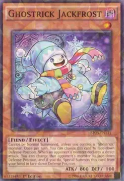 1x (NM) Ghostrick Jackfrost - BP03-EN111 - Shatterfoil - 1st Edition YuGiOh - Image 1