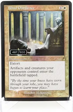 Mtg - Blind Obedience - Serialized Foil 487 - NM - Image 1