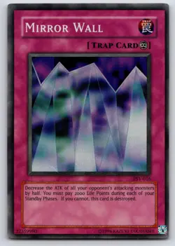Mirror Wall PSV-016 Super Rare Pharaoh's Servant Yu-Gi-Oh Heavily Played - Image 1