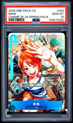 2025 ONE PIECE S. CHINESE CHAMPIONSHIP 25-26 SPRING ENTRY PACK NAMI PSA 10 - Image 1