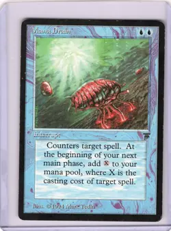 Mana Drain-Legends Magic the Gathering *Lightly Played* - Image 1