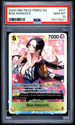 2025 ONE PIECE PRB02 #017 BOA HANCOCK PSA 10 - Image 1