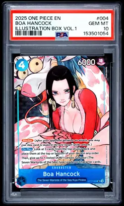 2025 ONE PIECE PROMOS ILLUSTRATION BOX VOL.1 #004 BOA HANCOCK PSA 10 - Image 1