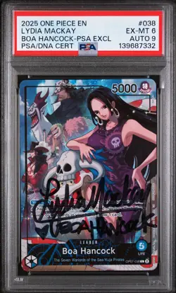 2025 ONE PIECE PROMOS PSA MAGAZINE EXCLUSIVE #038 BOA HANCOCK PSA 6 AUTO 9 - Image 1