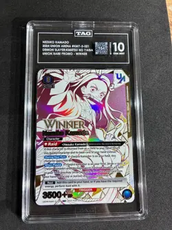 Union Arena English Nezuko Kamado Rare Winner Promo Demon Slayer TAG 10 not psa - Image 1
