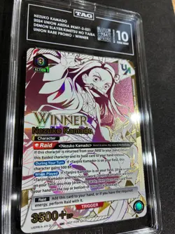 Union Arena English Nezuko Kamado Rare Winner Promo Demon Slayer TAG 10 not psa - Image 3