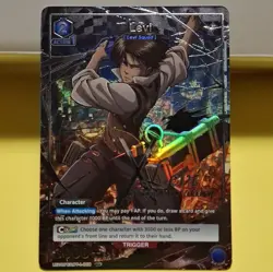 Union Arena "Levi" Trigger Foil Attack on Titan UE10BT/AOT-1-009 - Image 1