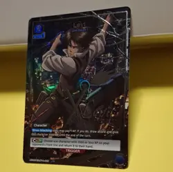Union Arena "Levi" Trigger Foil Attack on Titan UE10BT/AOT-1-009 - Image 2