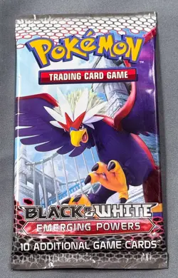Sealed 2011 Pokemon Black & White Emerging Powers Booster Pack Braviary Art - Image 1