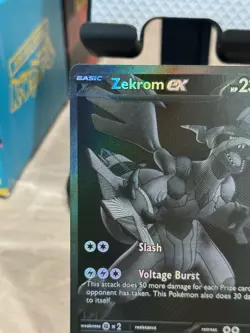 Zekrom ex 172/086 Sv: Black Bolt Black White Rare NM - Image 2