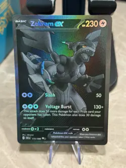 Zekrom ex 172/086 Sv: Black Bolt Black White Rare NM - Image 4