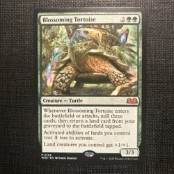 MTG WILDS OF ELDRAINE BLOSSOMING TORTOISE MYTHIC RARE - Image 1
