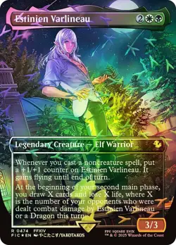 MTG CHOCOBO TRACK FOIL Estinien Varlineau Borderless - FINAL FANTASY Commander - Image 1