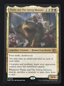1x MTG Thalia and The Gitrog Monster - March of the Machine (MOM) #255 - Magic - Image 1