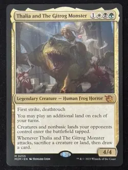1x MTG Thalia and The Gitrog Monster - March of the Machine (MOM) #255 - Magic - Image 3