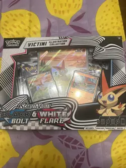 Pokemon TCG Black Bolt & White Flare Unova Victini Illustration Collection Box - Image 1