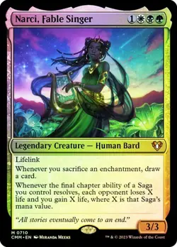 Narci, Fable Singer MTG Commander Masters FOIL Magic the Gathering - Image 1