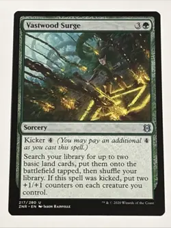 MTG Zendikar Rising Vastwood Surge 217/280 NM - Image 1