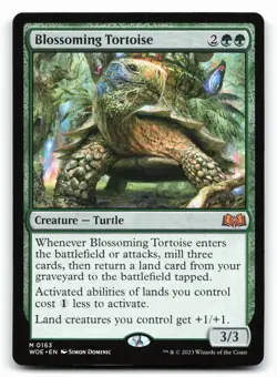 Blossoming Tortoise #163 Wilds of Eldraine - Image 1