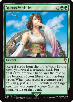MTG magic 1x Yuna's Whistle SURGE FOIL (M/NM) Commander Final Fantasy - Image 1