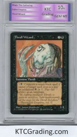 Magic The Gathering Fallen Empires Thrull Wizard Graded 10.o GEM MINT KTCGrading - Image 1