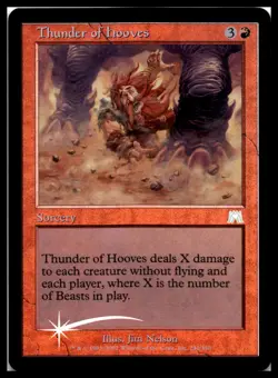 Thunder of Hooves FOIL Magic the Gathering MTG Onslaught - Image 1