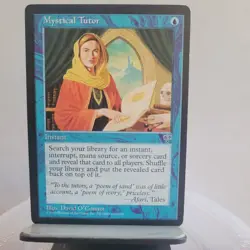 Rare Mystical Tutor Mirage NM Blue Uncommon MAGIC MTG CARD - C10 - Image 1