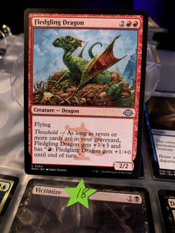 Fledgling Dragon - 280 - MH3 - NM - MTG Magic the Gathering - Image 1