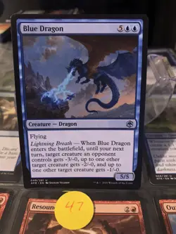 MTG Blue Dragon Adventures in the Forgotten Realms 049/281 Regular Uncommon - Image 1