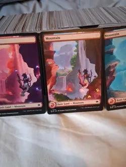 X3 Mountain BLB Bloomburrow MTG 274 275 277 FULL ART BASIC LAND M/NM - Image 3