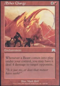 Aether Charge -Foil Medium Play MTG Onslaught - Image 1