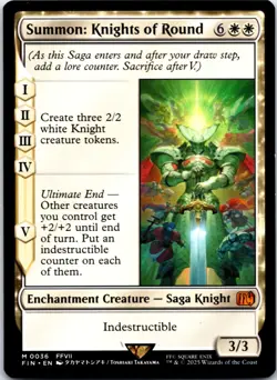Summon: Knights of Round 36 FINAL FANTASY NM MTG - Image 1