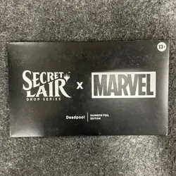MTG: Secret Lair x Marvel's Deadpool Rainbow Foil Ed, Sealed Sleeve has Wear - Image 1