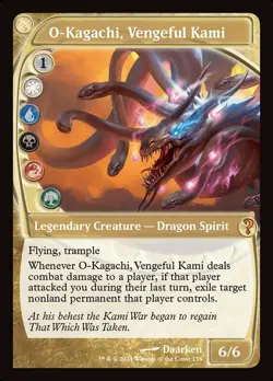 1x O-Kagachi, Vengeful Kami - Future Sight Light Play MTG Magic - Kid Icarus - - Image 1