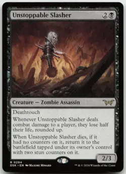 MTG Unstoppable Slasher (0294) R Duskmourn: House of Horror 294 LP - Image 1