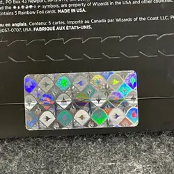 MTG: Secret Lair x Marvel Captain America Rainbow Foil Ed, Sealed, Worn - Image 4