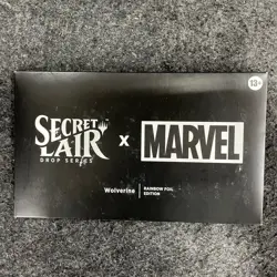 MTG: Secret Lair x Marvel: Wolverine Rainbow Foil Ed, Sealed Sleeve has Wear - Image 1