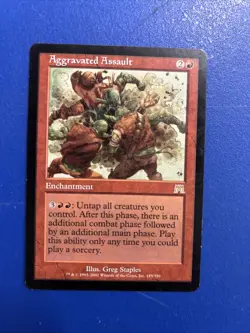 Magic: The Gathering - Aggravated Assault Card - Image 1