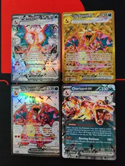 Pokemon Obsidian Flames Lot of 4 Charizard Cards - SIR, Gold Ultra, Ultra Rare, - Image 1