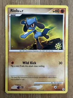 Pokemon Riolu Countdown Calendar 61/130 Snowflake 2007 Stamp Advent Nintendo DMG - Image 1