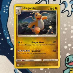Dragonite 96/149 Cosmos Holo Rare Promo Sun & Moon Pokemon Card 2017 LP - Image 1