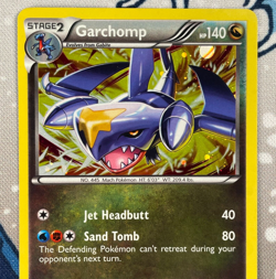 Garchomp 91/124 Cosmos Holo Rare Promo Dragons Exalted Pokemon Card MP - Image 2
