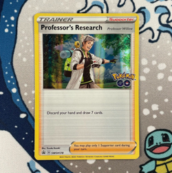 Professor's Research SWSH178 Black Star Promo Holo Pokemon Go Card 2021 NM - Image 1