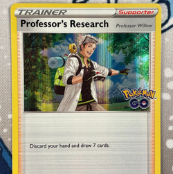 Professor's Research SWSH178 Black Star Promo Holo Pokemon Go Card 2021 NM - Image 2